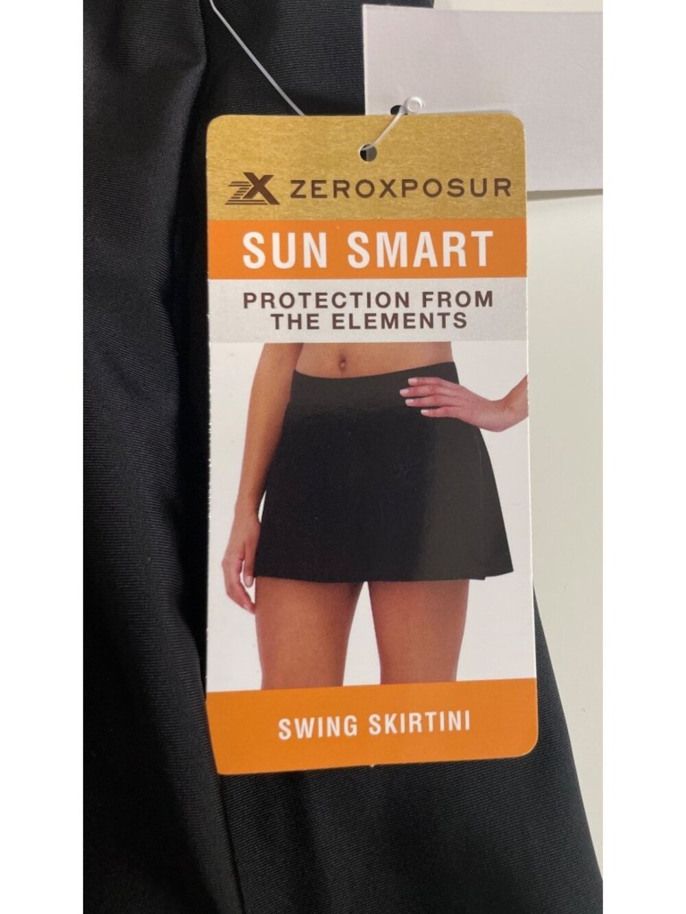 ZeroXposur Womens Size 2X Black UPF 30+ Quick Dry Sport Swing Skirtini - Picture 7 of 10
